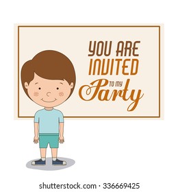 party invitation design, vector illustration eps10 graphic 