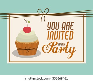 party invitation design, vector illustration eps10 graphic 