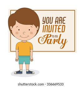 party invitation design, vector illustration eps10 graphic 