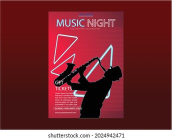 Party invitation flyer.Modern style flyer.Music Festival Invitation.Vector Template