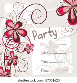 party invitation vector illustration