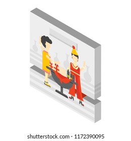 Party isometric left top view 3D icon