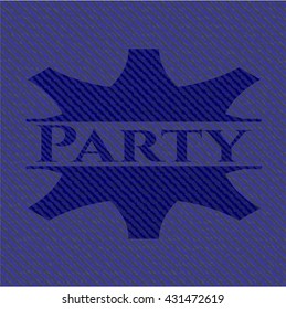 Party with jean texture
