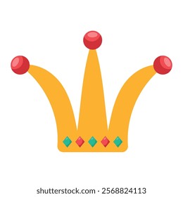 party joker hat isolated icon