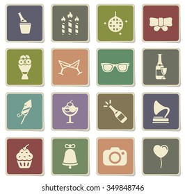 Party label icons for web
