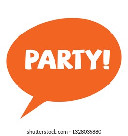 party label on white background