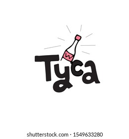 Party lettering sign. Vector  illustration. Graphic element for club banner, poster, invitation design.