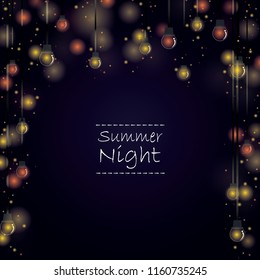 Party light at night vector background for decoration on all events.