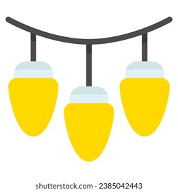 party lights icon with flat style and pixel perfect base. Suitable for website design, logo, app and UI. Based on the size of the icon in general, so it can be reduced.
