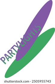 Party Lights logo, icon, vector illustration