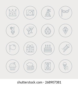 party line icon set