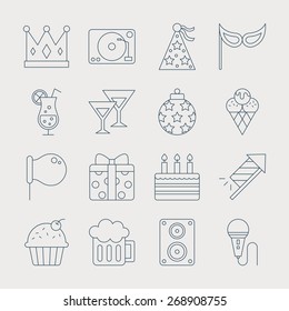 party line icon set
