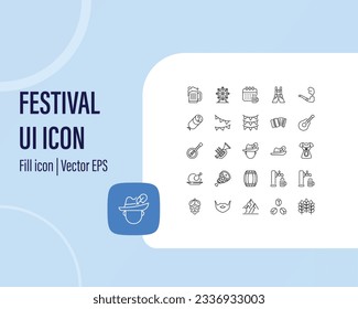 Iconos de línea de partido. Trazo editable. Pixel perfecto.