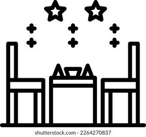 Party Line Vector Icon Design