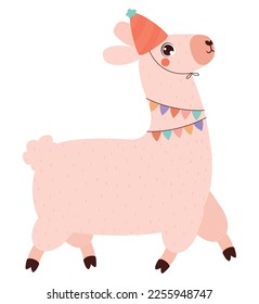 party llama design over white