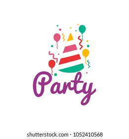 Party Logo Design Stock Vector (Royalty Free) 1052410568 | Shutterstock