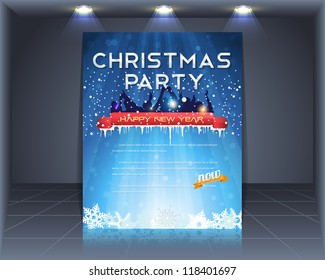 Party Magazine Cover Vector Template