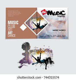 Party Magazine Cover Vector Template