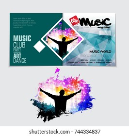 Party Magazine Cover Vector Template