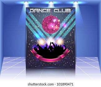 Party Magazine Flyer Vector Template