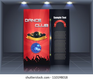 Party Magazine Flyer Vector Template