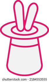 Party magic hat, illustration, vector on a white background.