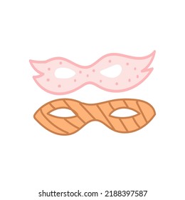 party mask anniversary vector elements illustration