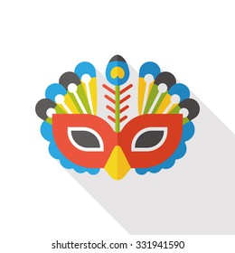 party mask flat icon