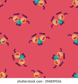 party Mask flat icon,eps10 seamless pattern background