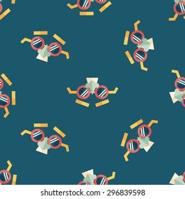 party Mask flat icon,eps10 seamless pattern background