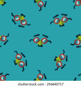 party Mask flat icon,eps10 seamless pattern background