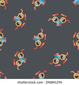 party Mask flat icon,eps10 seamless pattern background