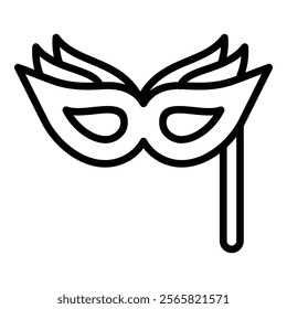 Party Mask Icon Element For Design