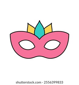 party mask Icon illustration perfect for designs related to circus and carnival themes