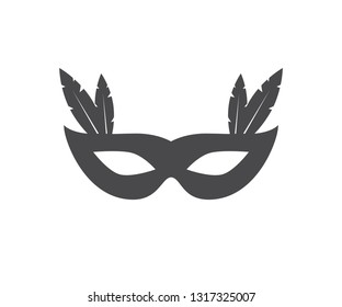 Party mask icon. Vector party mask design. Costume mask icon. 