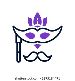 party mask icon for your website, mobile, presentation, and logo design.