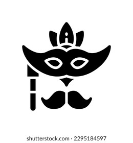 icono de máscara de partido para tu sitio web, móvil, presentación y diseño de logotipo.