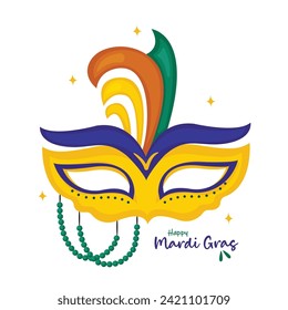 Party mask illustration vector perfect for mardi gras