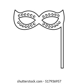 party mask isolated icon vector illustration design
