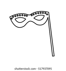 party mask isolated icon vector illustration design