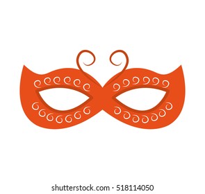 party mask isolated icon vector illustration design