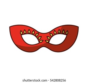 party mask isolated icon vector illustration design