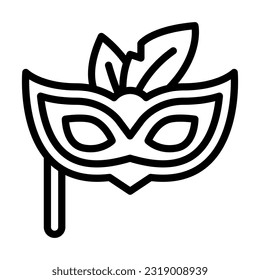 party mask line style icon, vector icon can be used for mobile, ui, web