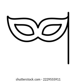 Party mask, Masquerade Icon Logo Design Vector Template Illustration Sign And Symbol Pixels Perfect