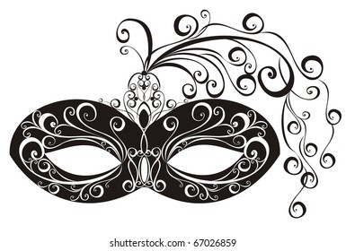 Party mask for masquerade. Vector 