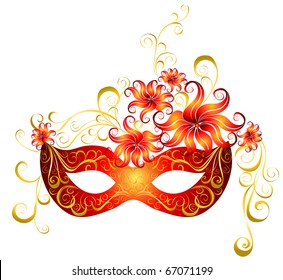 Party mask for masquerade. Vector.