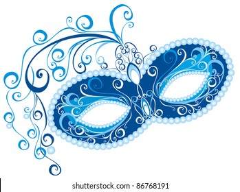 party mask for a masquerade. Vector 