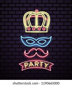 party mask night