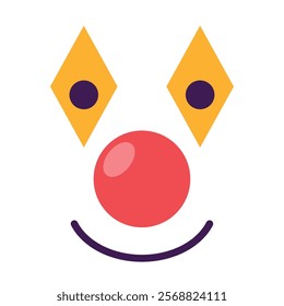 party mask with nose isolated icon