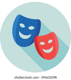 Party Mask Vector Icon 
